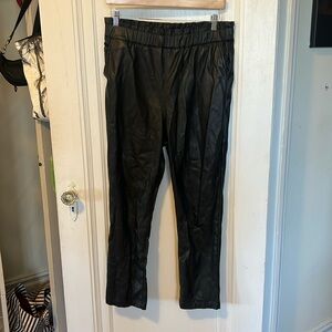 Joes jeans Faux leather paper bag pant